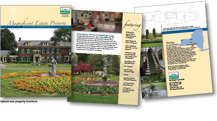tabloid-size property brochure